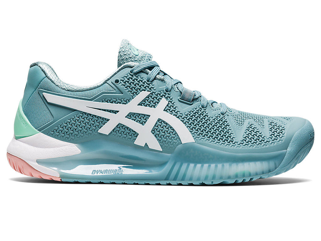 Dámské Tenisové Boty Asics Gel-Resolution 8 Blankyt Bílé | 1283-RYQOM