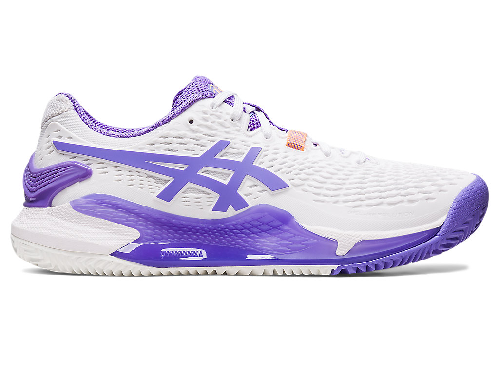 Dámské Tenisové Boty Asics Gel-Resolution 9 Clay Bílé | 4160-WADKJ