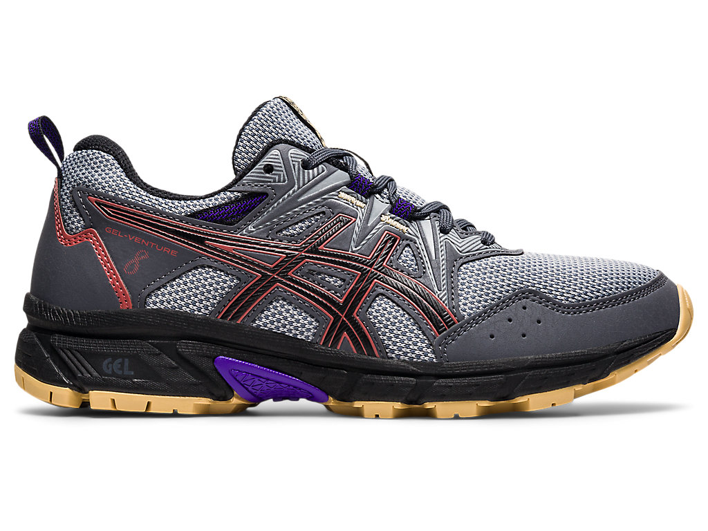 Dámské Trailové Běžecké Boty Asics Gel-Venture 8 (D) Šedé Červené Tmavě Červené | 0925-YZXDE