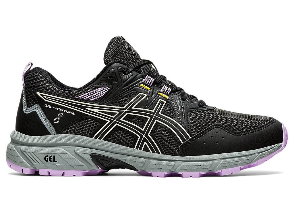 Dámské Trailové Běžecké Boty Asics Gel-Venture 8 (D) Černé Bílé | 1760-EDTUJ