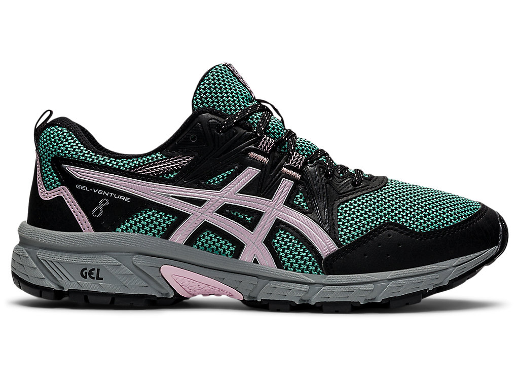 Dámské Trailové Běžecké Boty Asics Gel-Venture 8 Olivy Zelené Růžové | 2301-VWNKY