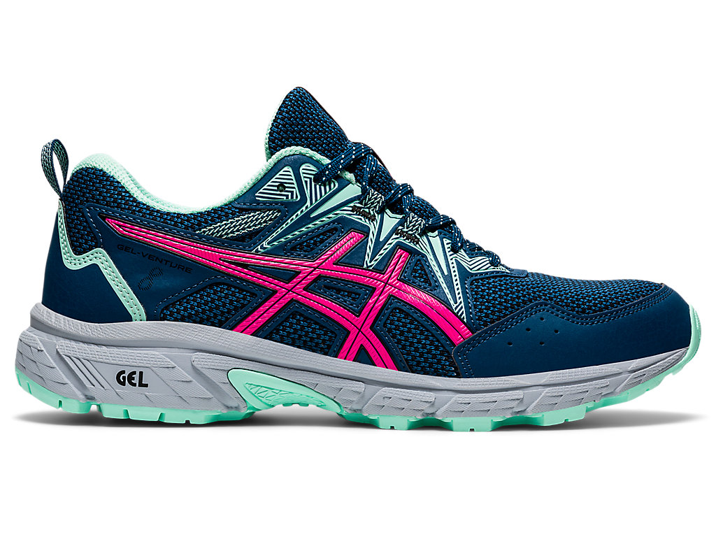 Dámské Trailové Běžecké Boty Asics Gel-Venture 8 Blankyt Růžové | 3976-EHFBJ