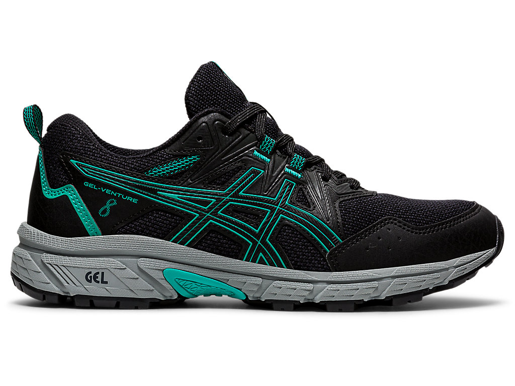 Dámské Trailové Běžecké Boty Asics Gel-Venture 8 Černé | 4129-UHZKS