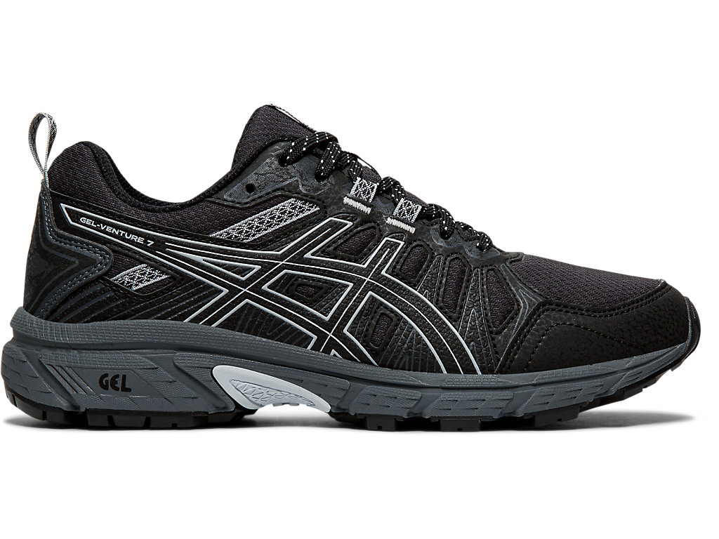 Dámské Trailové Běžecké Boty Asics Gel-Venture 7 Černé Šedé | 4917-KNVSC