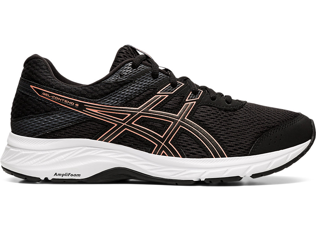 Dámské Trekové Boty Asics Gel-Contend 6 Černé Růžové Zlaté | 8672-ERIFO