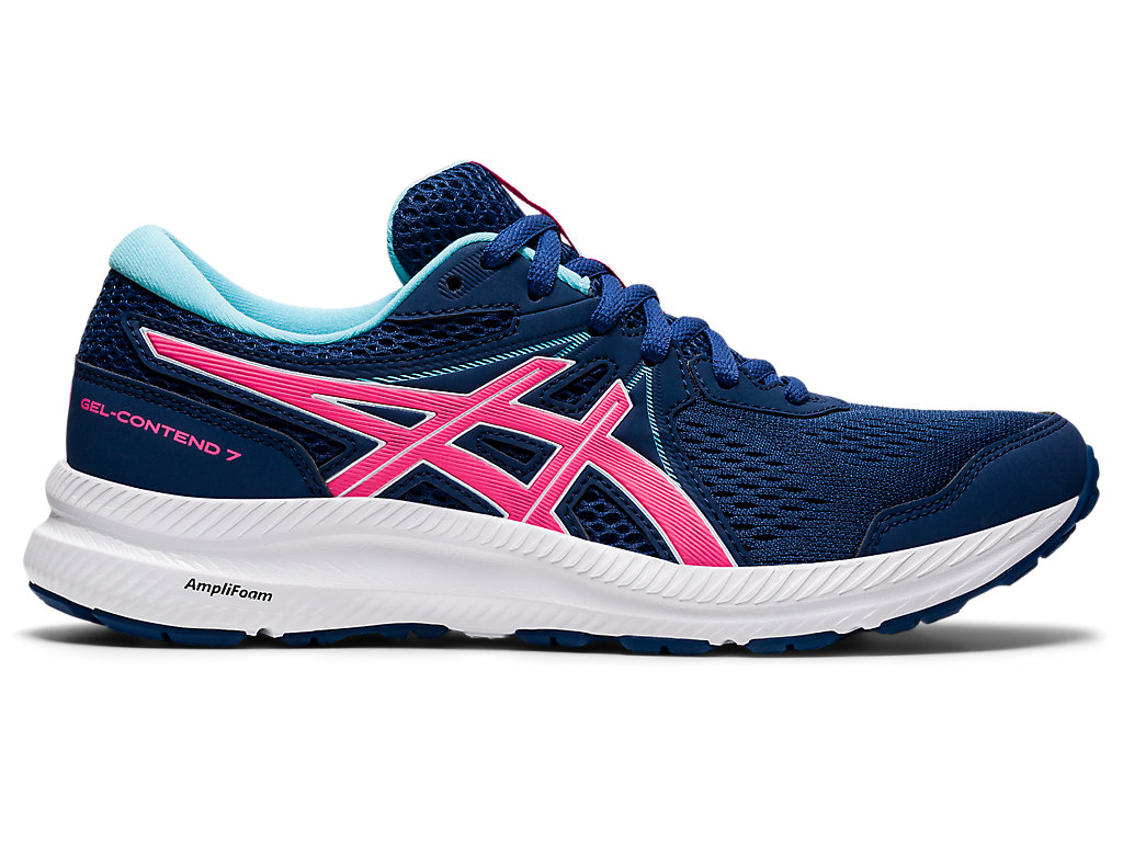 Dámské Trekové Boty Asics Gel-Contend 7 Blankyt Růžové | 8734-LUCHB