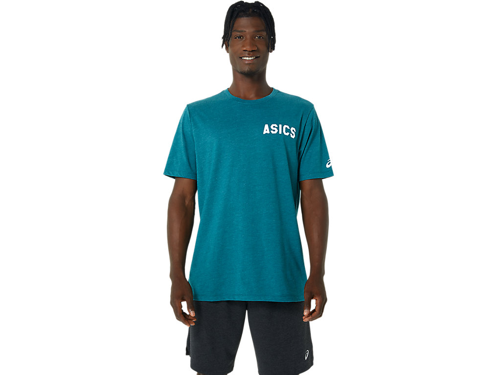 Dámské Tričko Asics Stripes Sunrise Tee Tmavě Zelene | 3912-RIQSJ