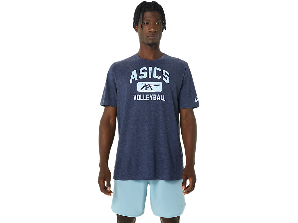 Dámské Tričko Asics Volleyball Grafická Tee Tmavě Blankyt | 3984-ZUCWI