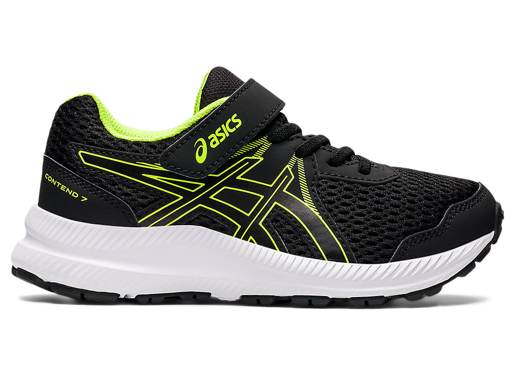 Dětské Running Shoes Asics Contend 7 Pre-School Černé Zelene | 7280-TCOBZ