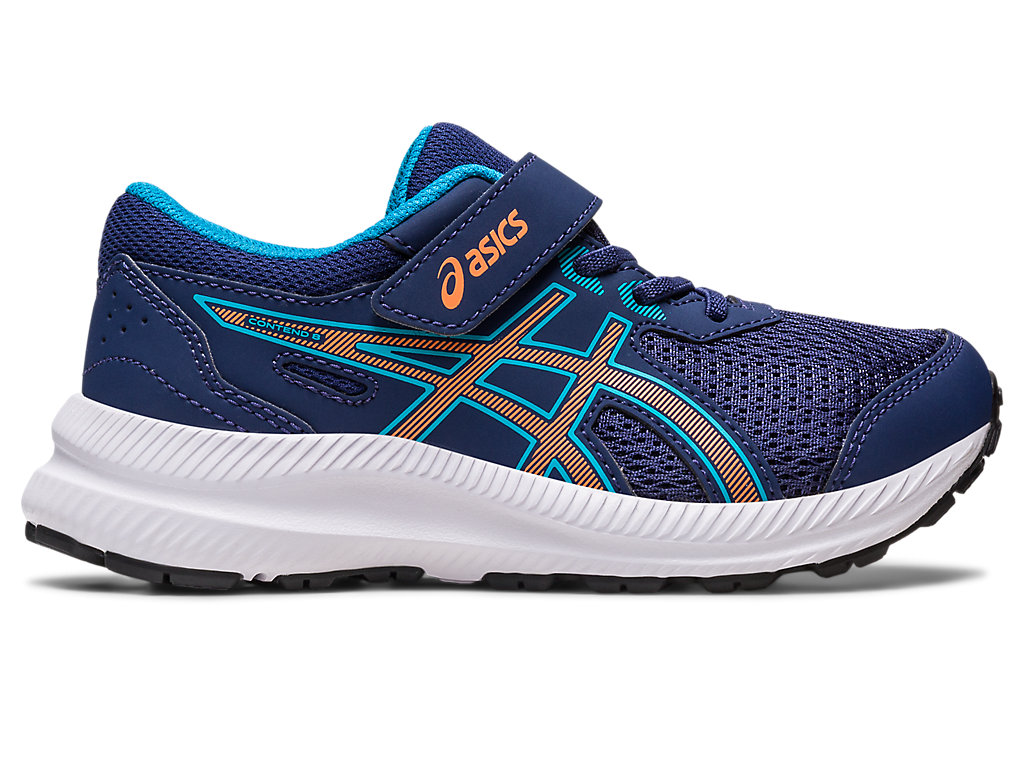 Dětské Running Shoes Asics Contend 8 Pre-School Indigo Blankyt Oranžové Koralove | 2853-GAMFB