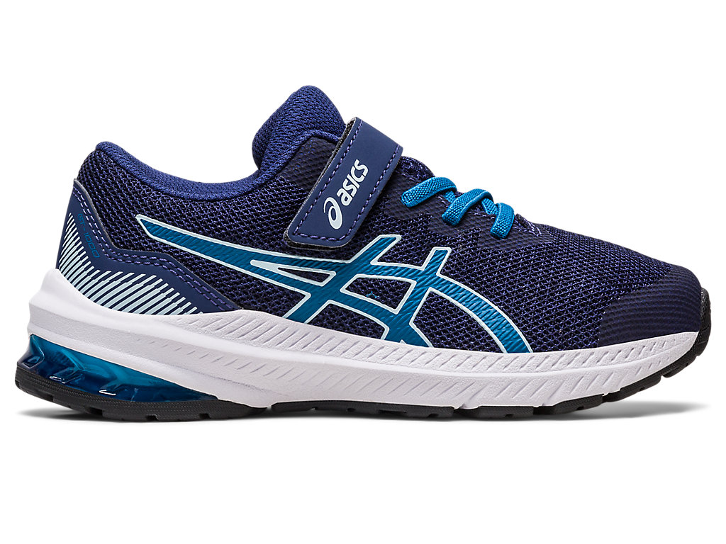 Dětské Running Shoes Asics Gt-1000 11 Pre-School Indigo Blankyt Blankyt | 5128-GLNFR