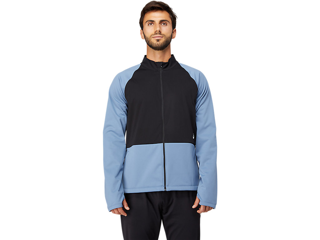 Pánské Bundy Asics Thermostorm Full Zip Blankyt Černé | 6943-DAJFG