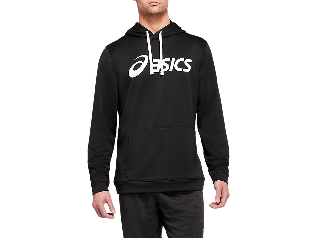 Pánské Mikiny S Kapucí Asics French Terry Černé Bílé | 8764-JWTCX