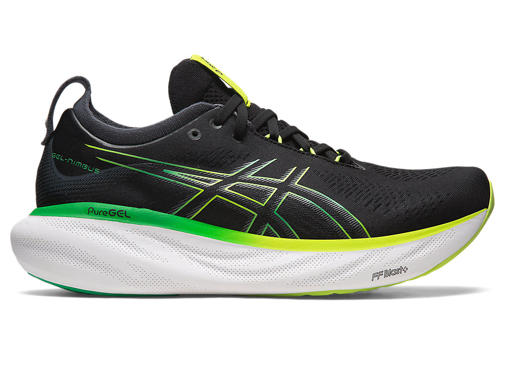 Pánské Running Shoes Asics Gel-Nimbus 25 Černé Světle Zelene | 9138-IXSEQ