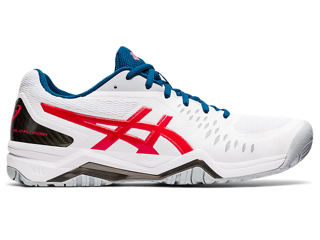 Pánské Tenisové Boty Asics Gel-Challenger 12 Bílé Červené | 9852-YGJWF