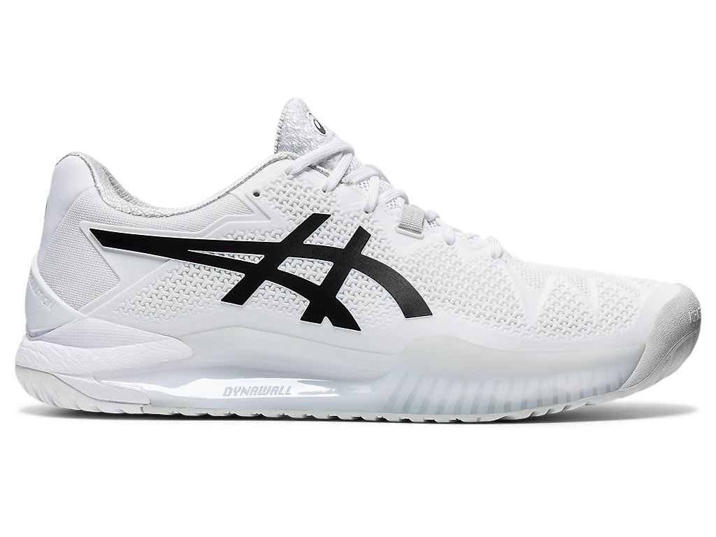 Pánské Tenisové Boty Asics Gel-Resolution 8 Bílé Černé | 5624-JIFQG