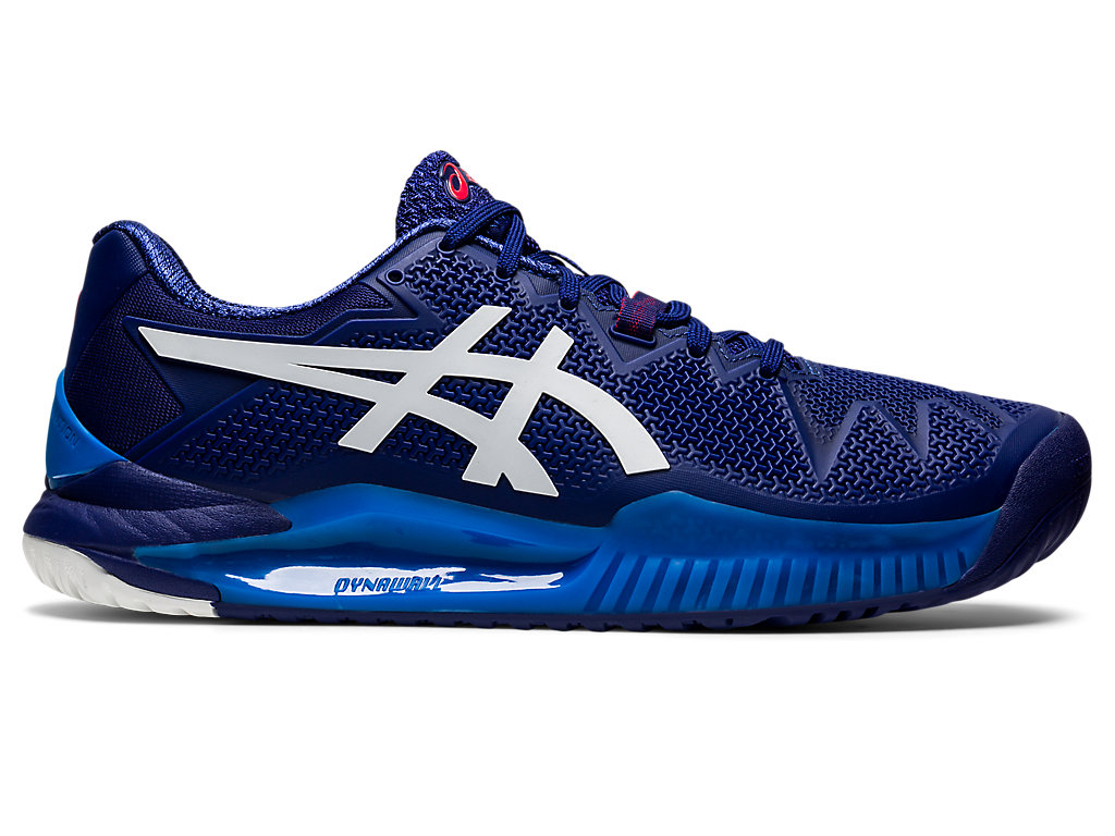 Pánské Tenisové Boty Asics Gel-Resolution 8 Blankyt Bílé | 7351-XSKEA