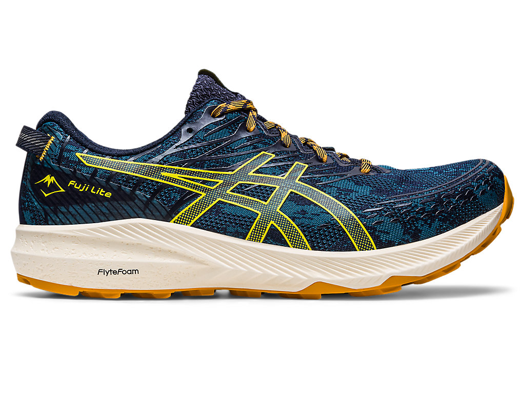 Pánské Trailové Běžecké Boty Asics Fuji Lite 3 Tyrkysové Žluté | 7016-WPNXF