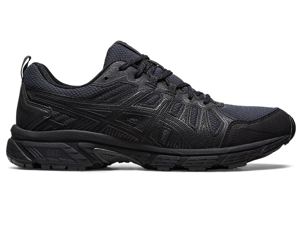 Pánské Trailové Běžecké Boty Asics Gel-Venture 7 (4E) Černé Černé | 9376-HBDMO