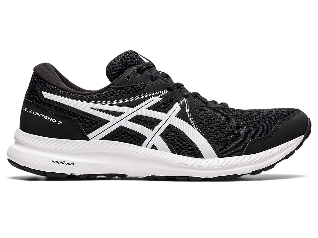 Pánské Trekové Boty Asics Gel-Contend 7 (4E) Černé Bílé | 3056-RXHWE