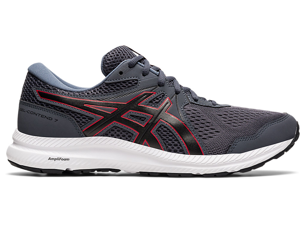 Pánské Trekové Boty Asics Gel-Contend 7 (4E) Šedé Červené | 3296-ZQVUO