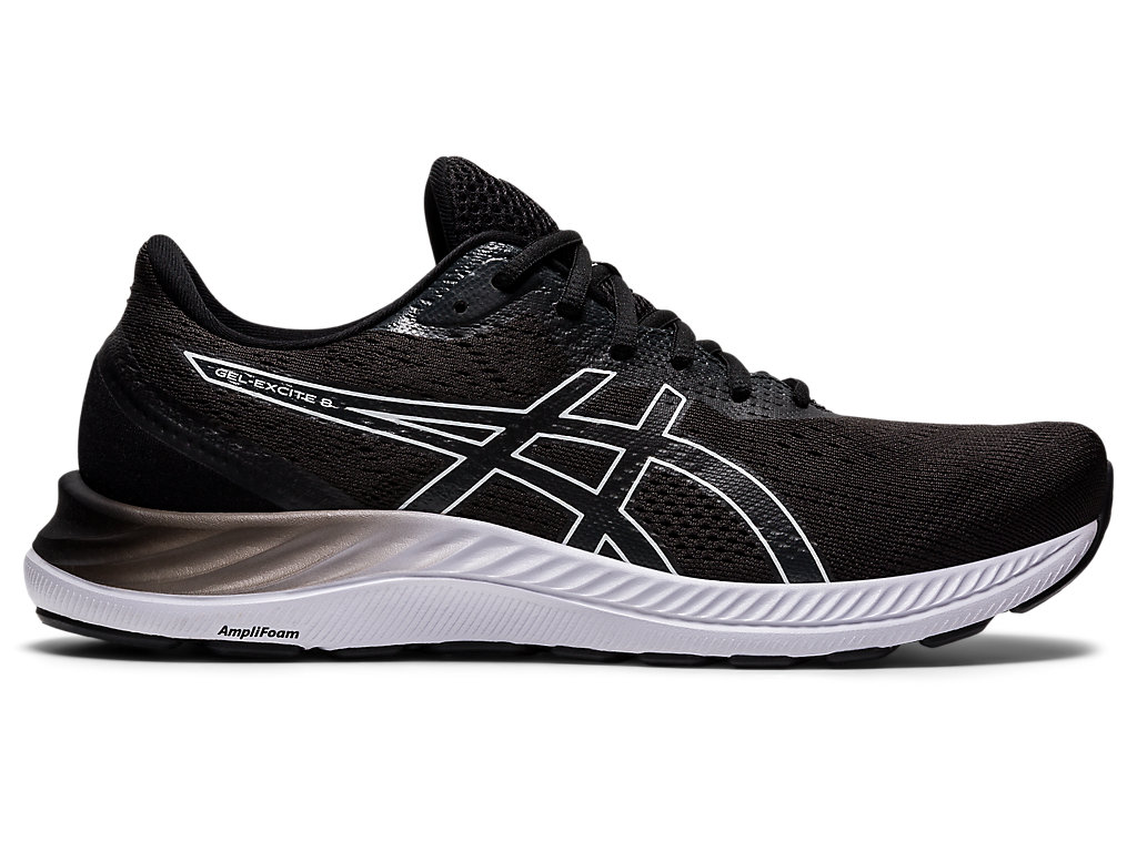 Pánské Trekové Boty Asics Gel-Excite 8 (4E) Černé Bílé | 4216-TWMYZ