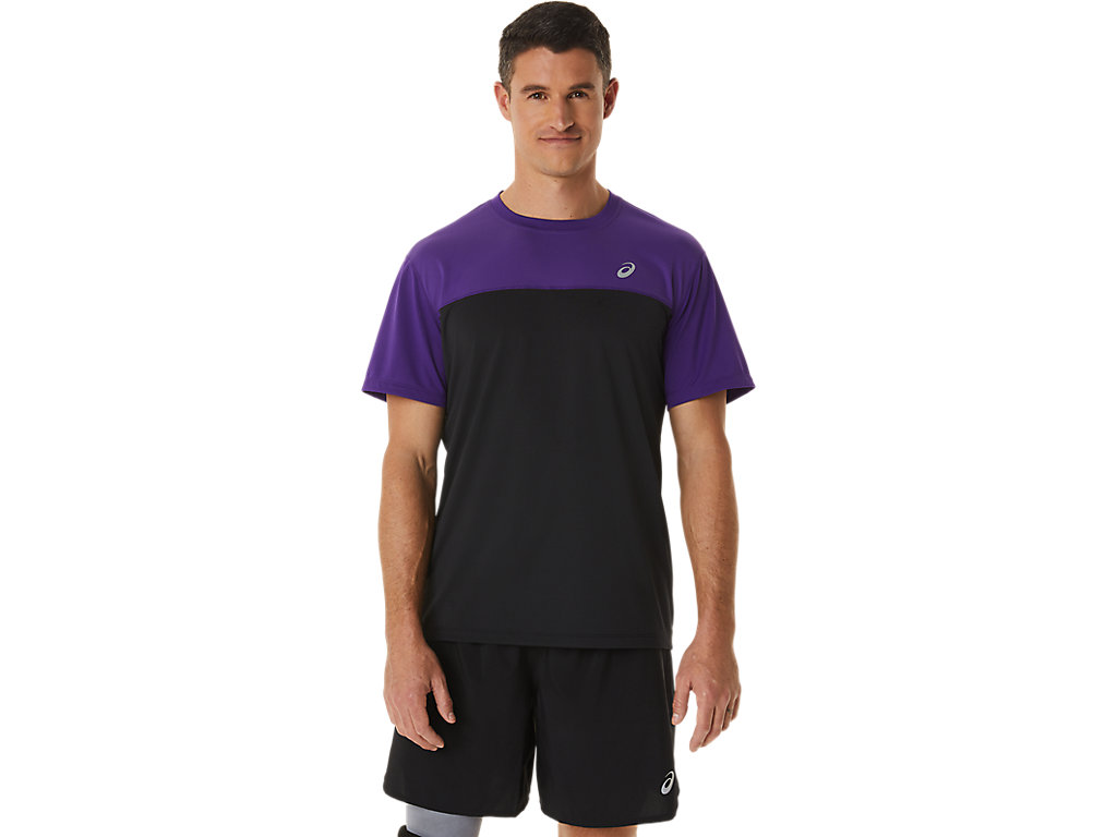 Pánské Tričko Asics Race Sleeve Fialové Černé | 6149-DTULA