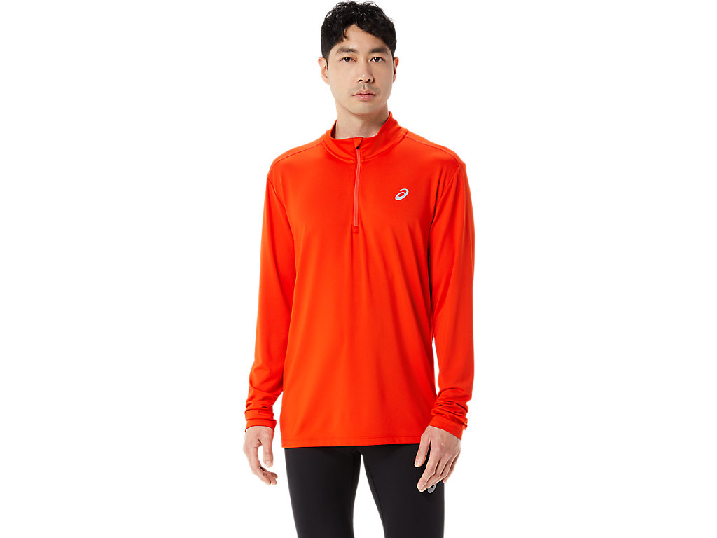 Pánské Tričko Asics Ready-Set Half Zip Růžové | 5610-FIHZX