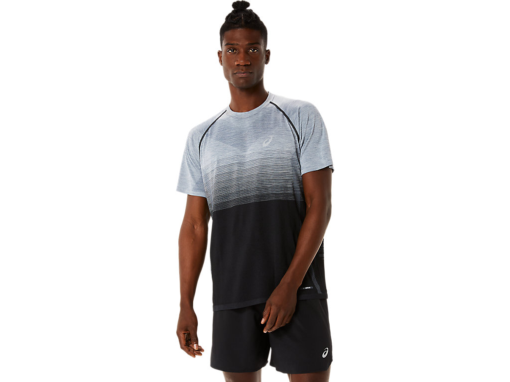 Pánské Tričko Asics Seamless Sleeve Černé Šedé | 5420-HTQIF