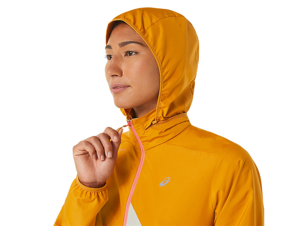 Dámské Bundy Asics Fujitrail Anorak Béžový Světle Olivy Zelené | 8064-HQMXY