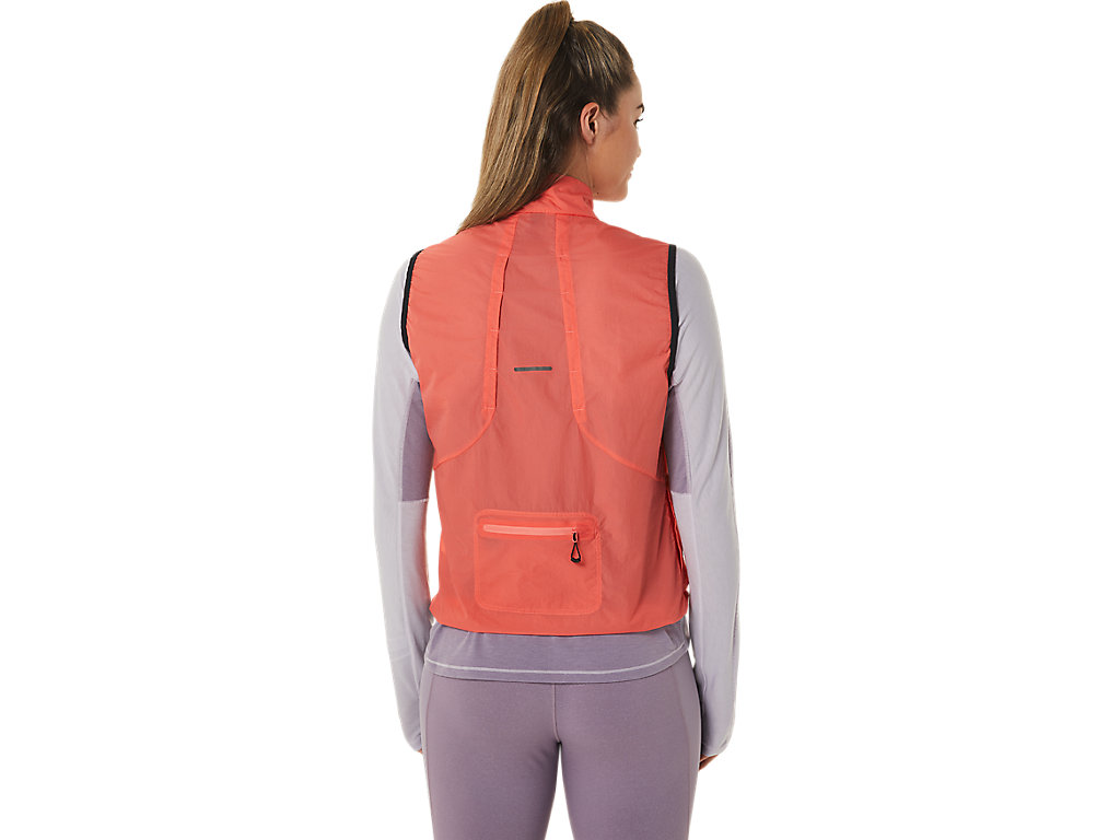 Dámské Bundy Asics Metarun Packable Vest Růžové | 3564-QXKDU