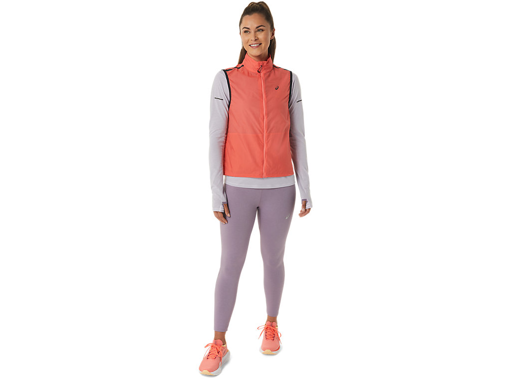 Dámské Bundy Asics Metarun Packable Vest Růžové | 3564-QXKDU