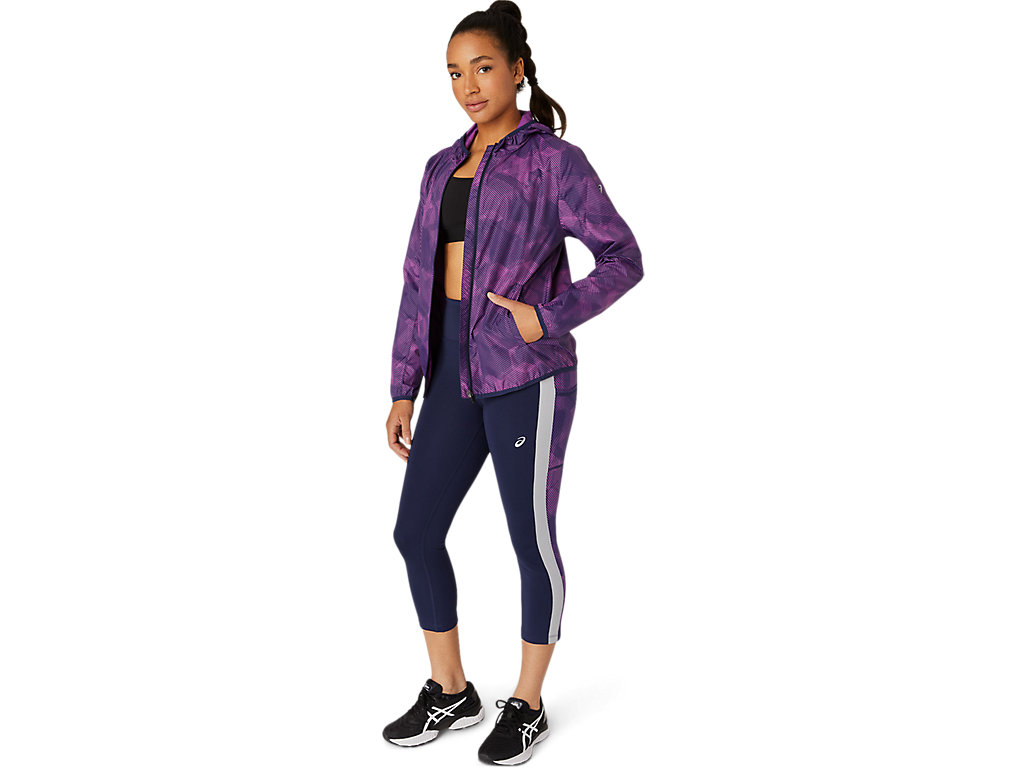 Dámské Bundy Asics Packable Fialové Tmavě Blankyt | 5802-JLFVZ