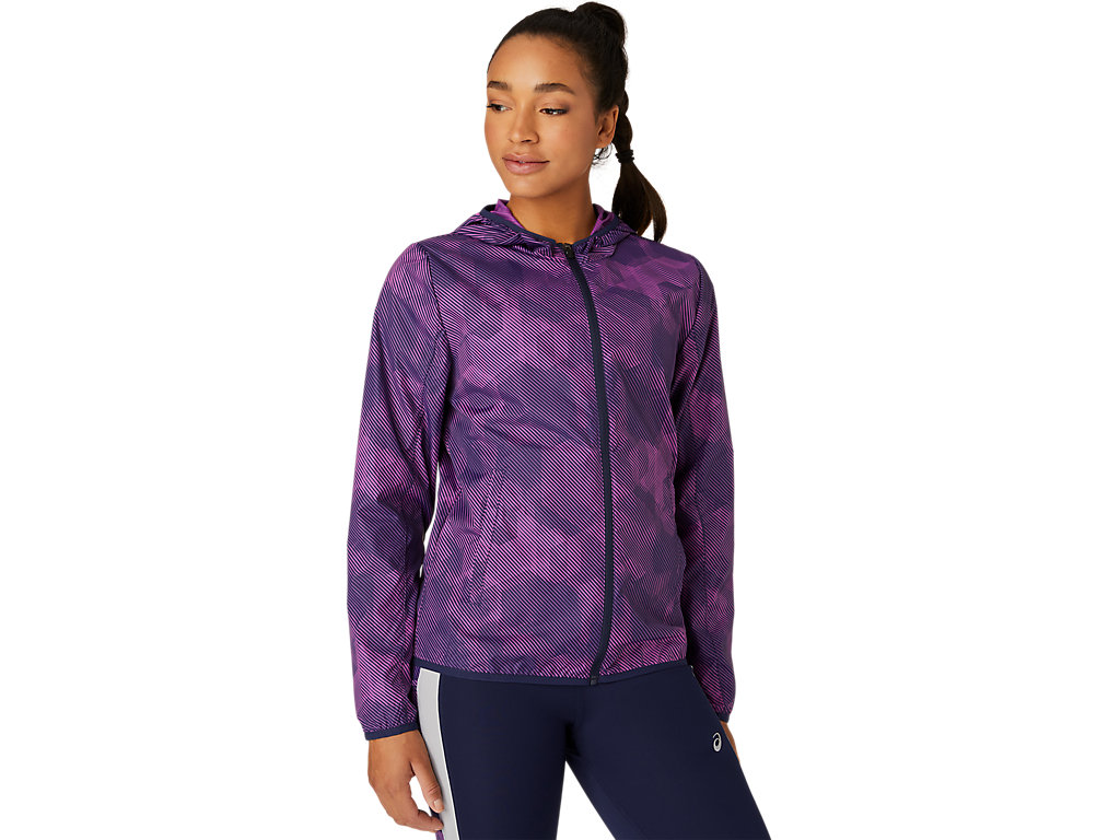 Dámské Bundy Asics Packable Fialové Tmavě Blankyt | 5802-JLFVZ