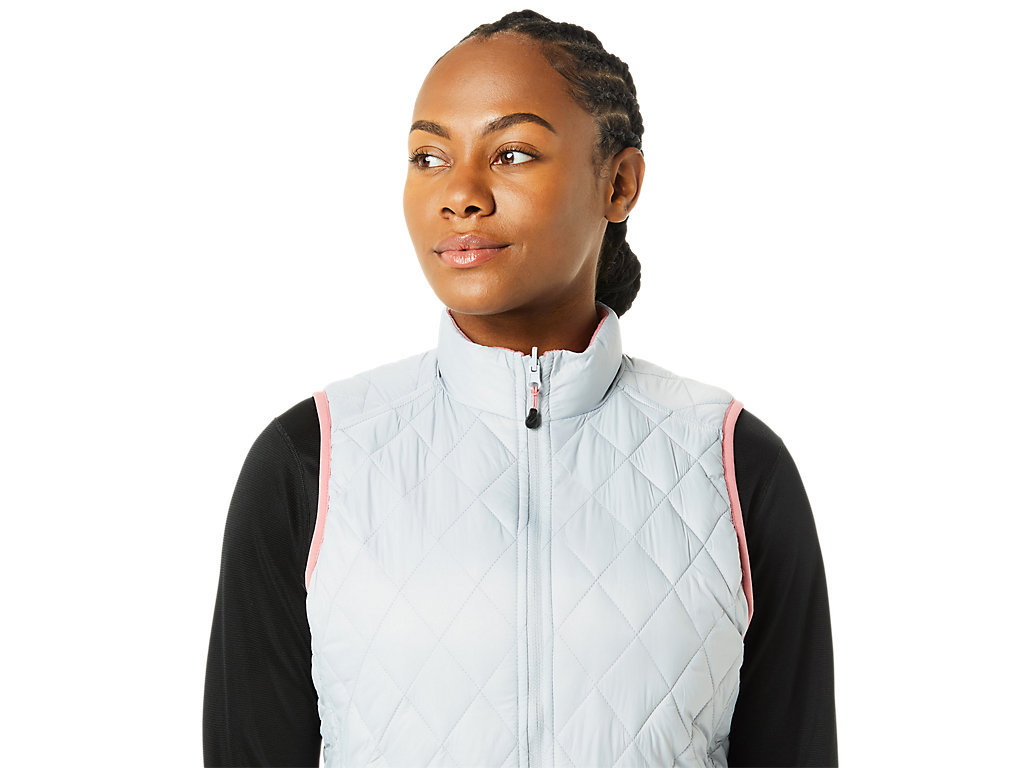 Dámské Bundy Asics Reverse Insulated Vest Šedé Růžové | 7135-CRUAE