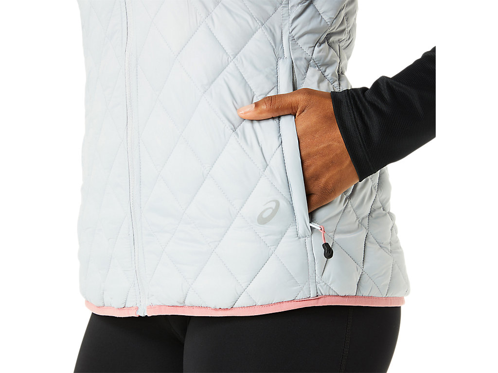 Dámské Bundy Asics Reverse Insulated Vest Šedé Růžové | 7135-CRUAE