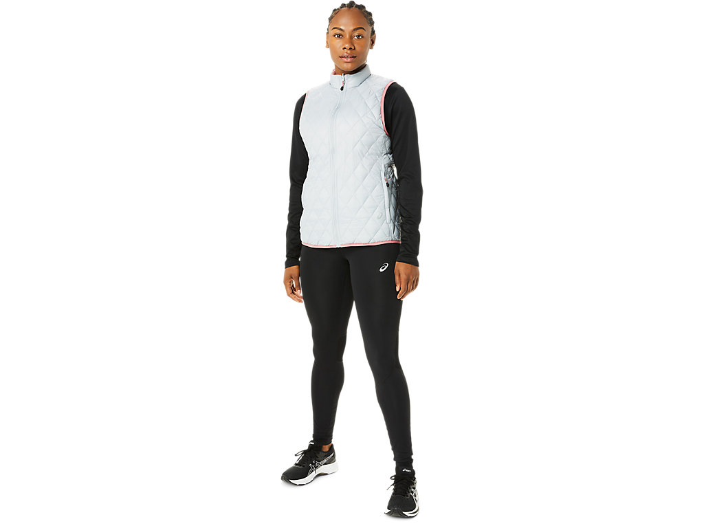 Dámské Bundy Asics Reverse Insulated Vest Šedé Růžové | 7135-CRUAE