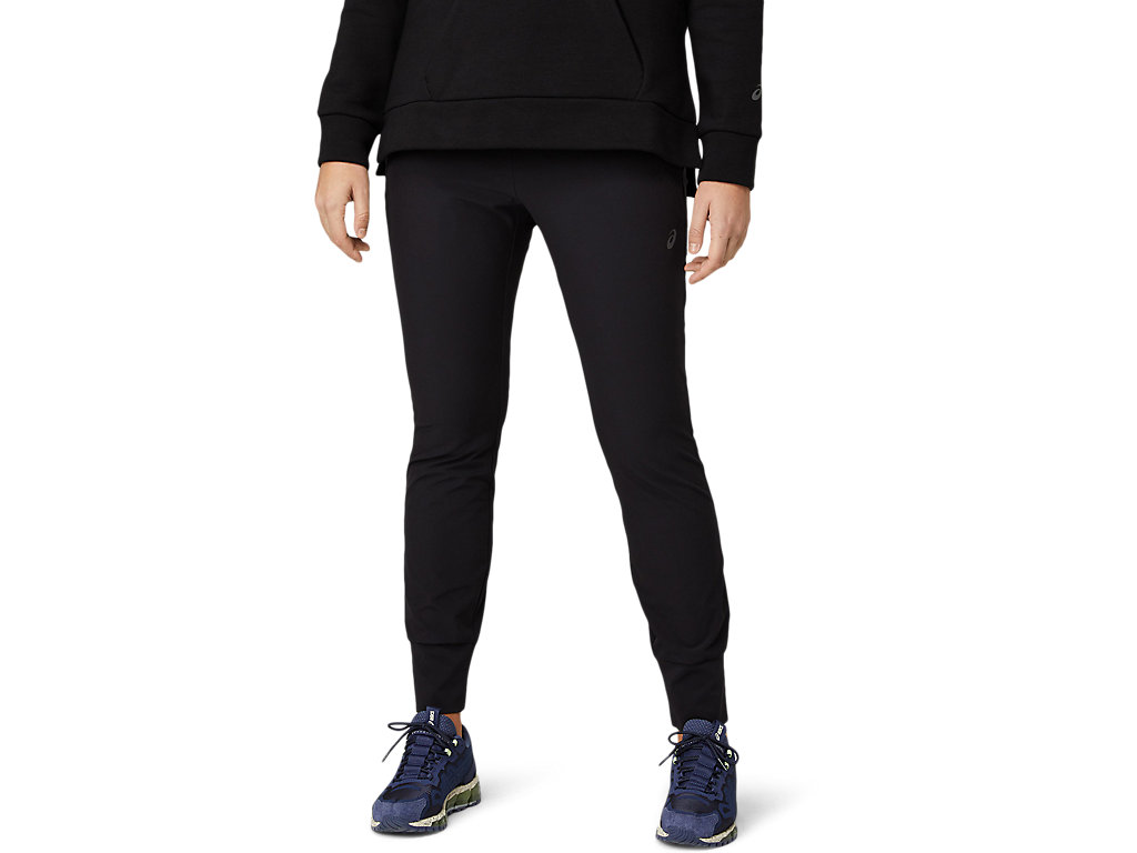 Dámské Kalhoty Asics Stretch Tapered Černé | 3642-BQINV