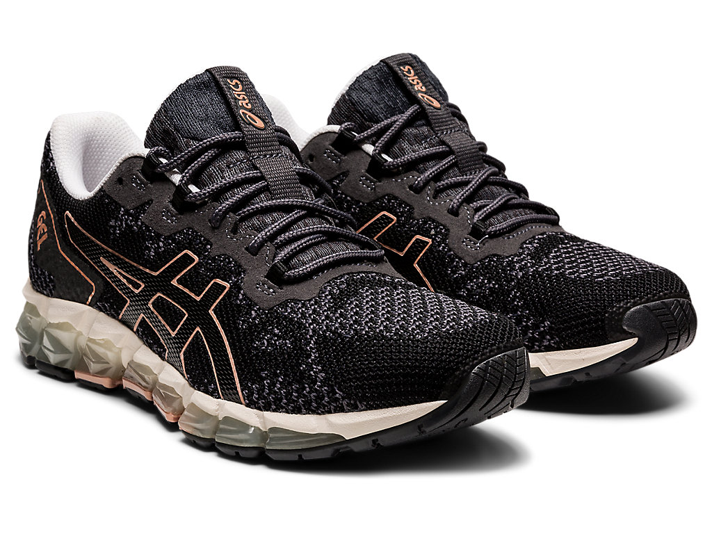 Dámské Sneakers Asics Gel-Quantum 360 6 Knit Černé Šedé | 5840-CZNRF