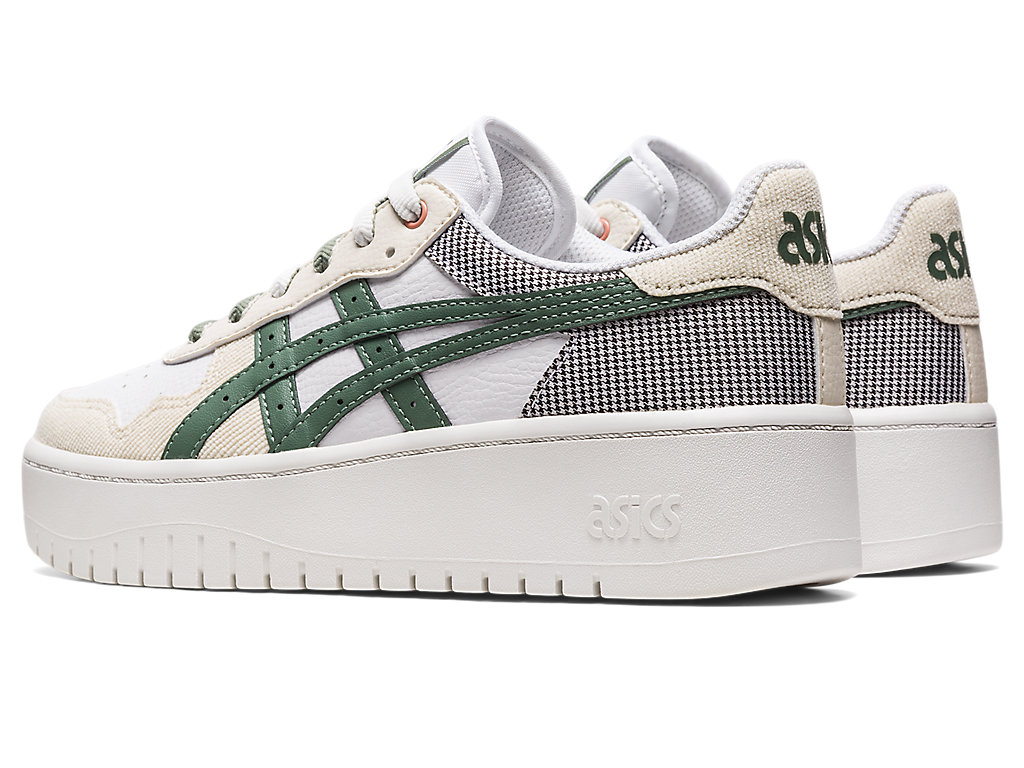 Dámské Sneakers Asics Japan S Pf Bílé Tmavě Zelene | 6213-WXJNU