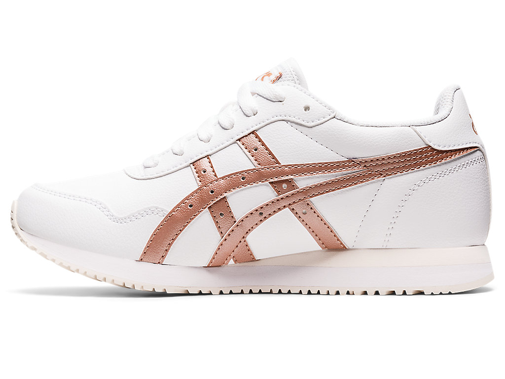 Dámské Sneakers Asics Tiger Runner Bílé Růžové Zlaté | 5637-CKWES