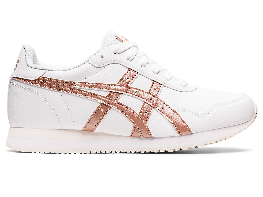 Dámské Sneakers Asics Tiger Runner Bílé Růžové Zlaté | 5637-CKWES