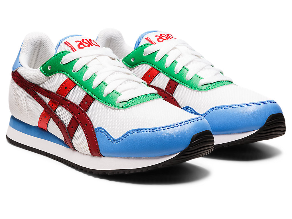 Dámské Sneakers Asics Tiger Runner Bílé Vínové | 7206-QOXKZ