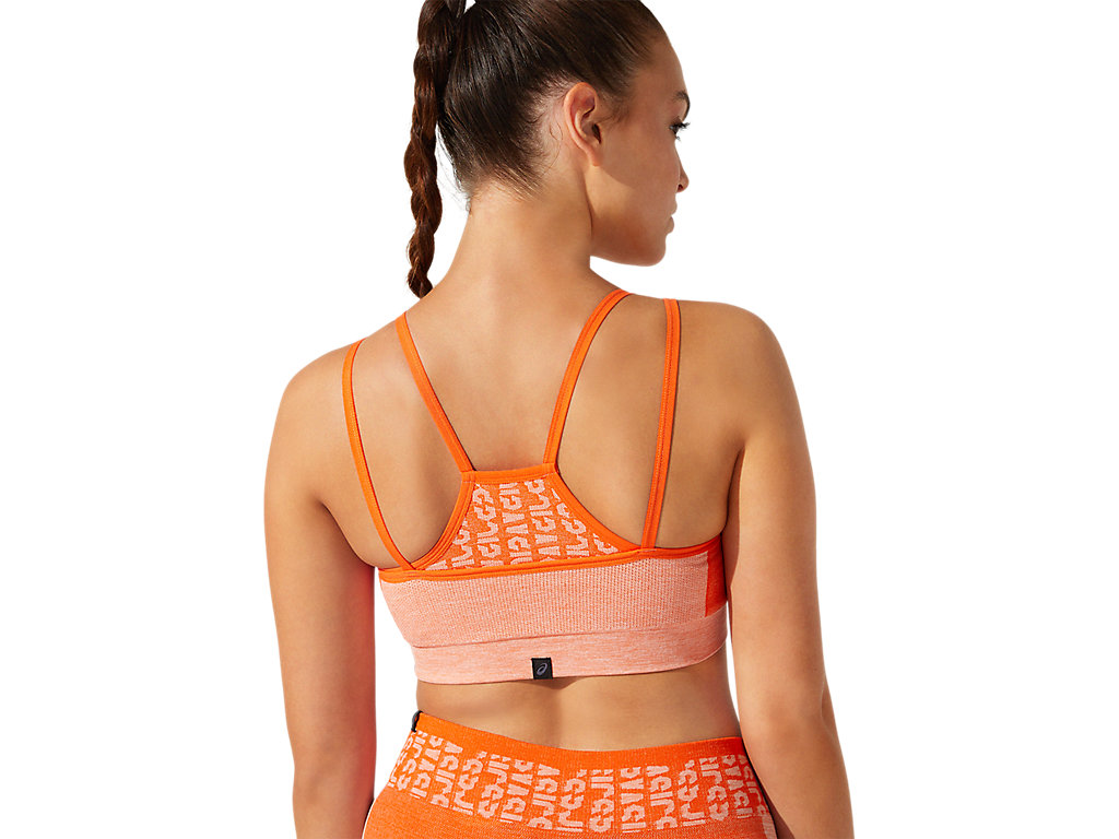 Dámské Sportovní Podprsenky Asics Cropped Logo Seamless Oranžové | 6538-ARIWT