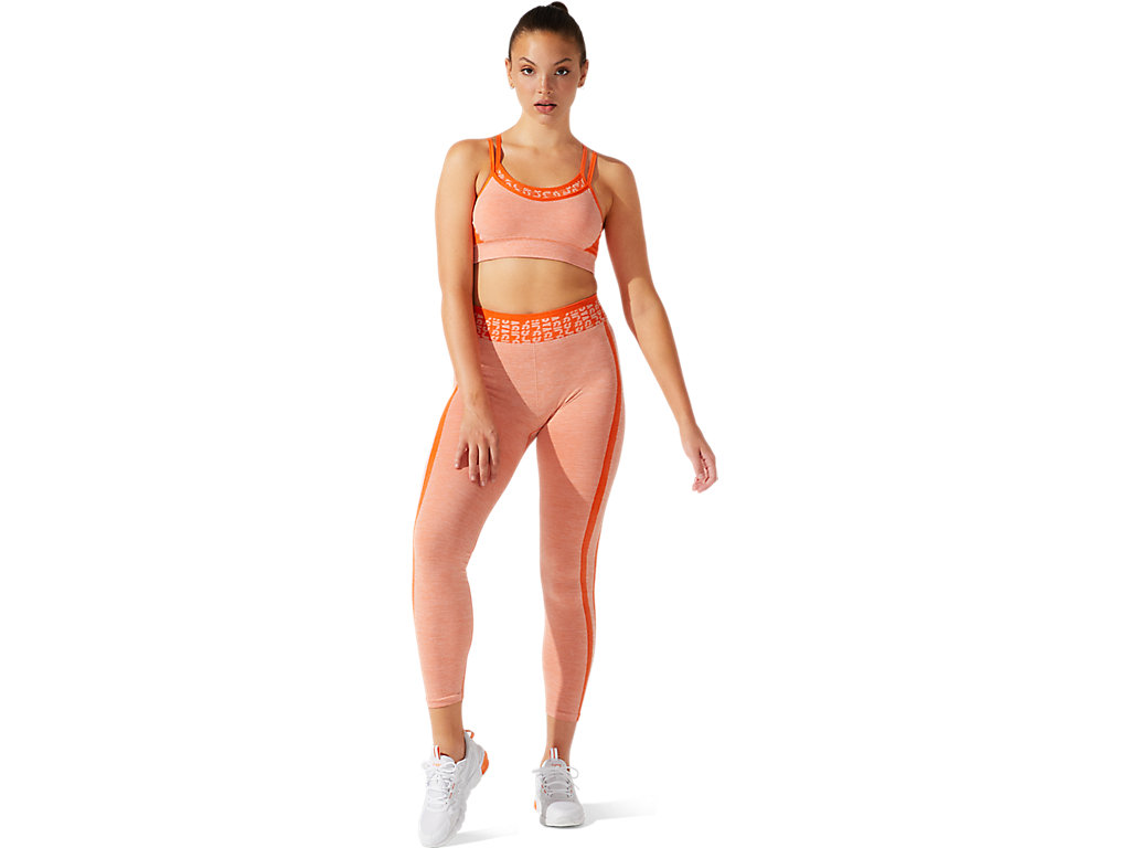 Dámské Sportovní Podprsenky Asics Cropped Logo Seamless Oranžové | 6538-ARIWT