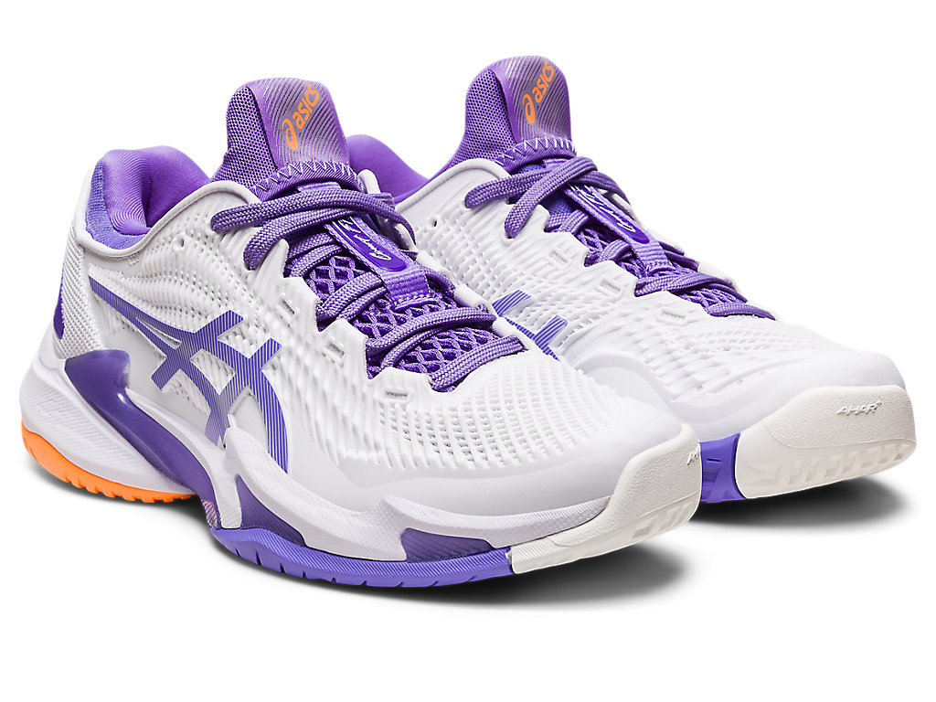 Dámské Tenisové Boty Asics Court Ff 3 Bílé | 6539-CQAYB