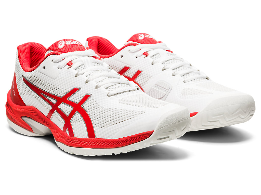 Dámské Tenisové Boty Asics Court Speed Ff Bílé Červené | 0549-UOSYT