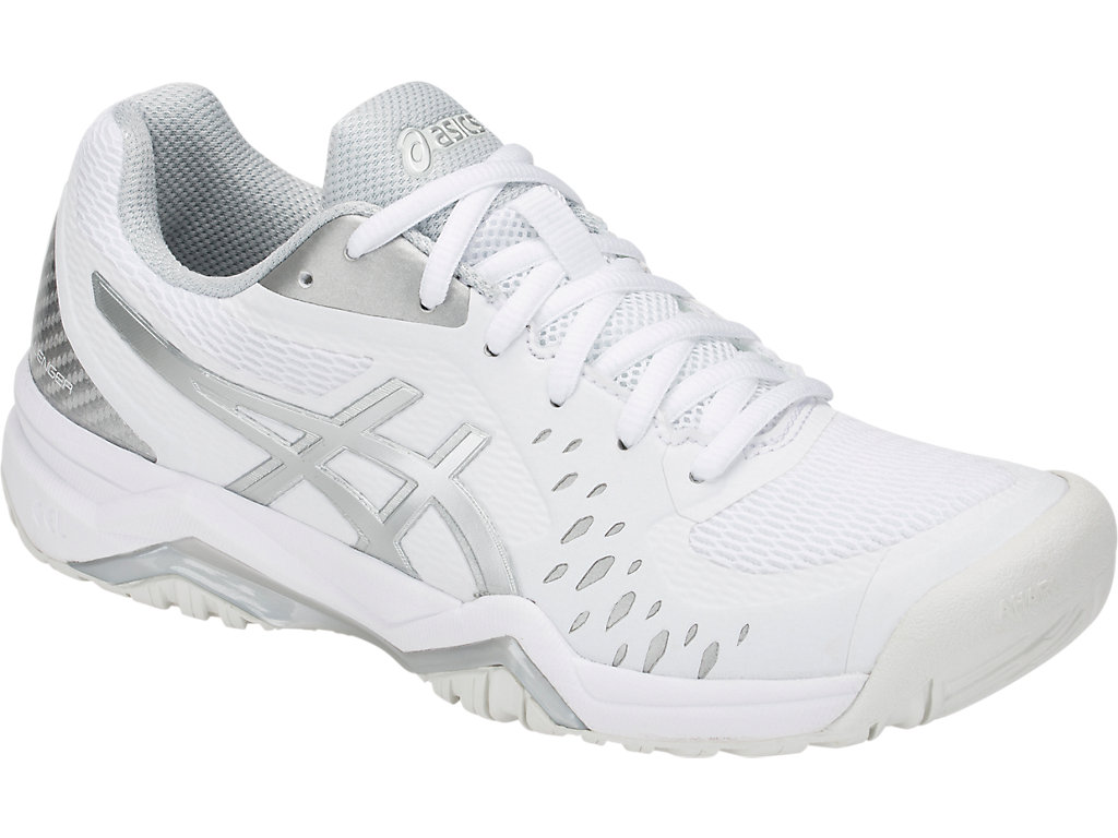 Dámské Tenisové Boty Asics Gel-Challenger 12 Bílé Stříbrné | 6549-FCHQZ