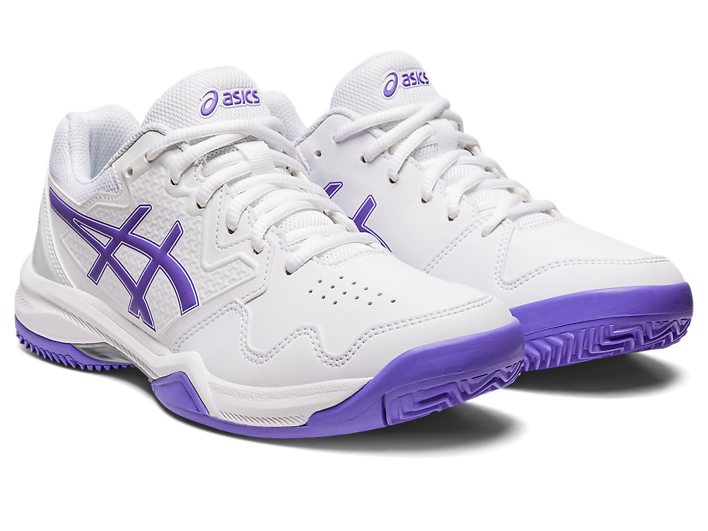 Dámské Tenisové Boty Asics Gel-Dedicate 7 Clay Bílé | 3072-GWAUQ