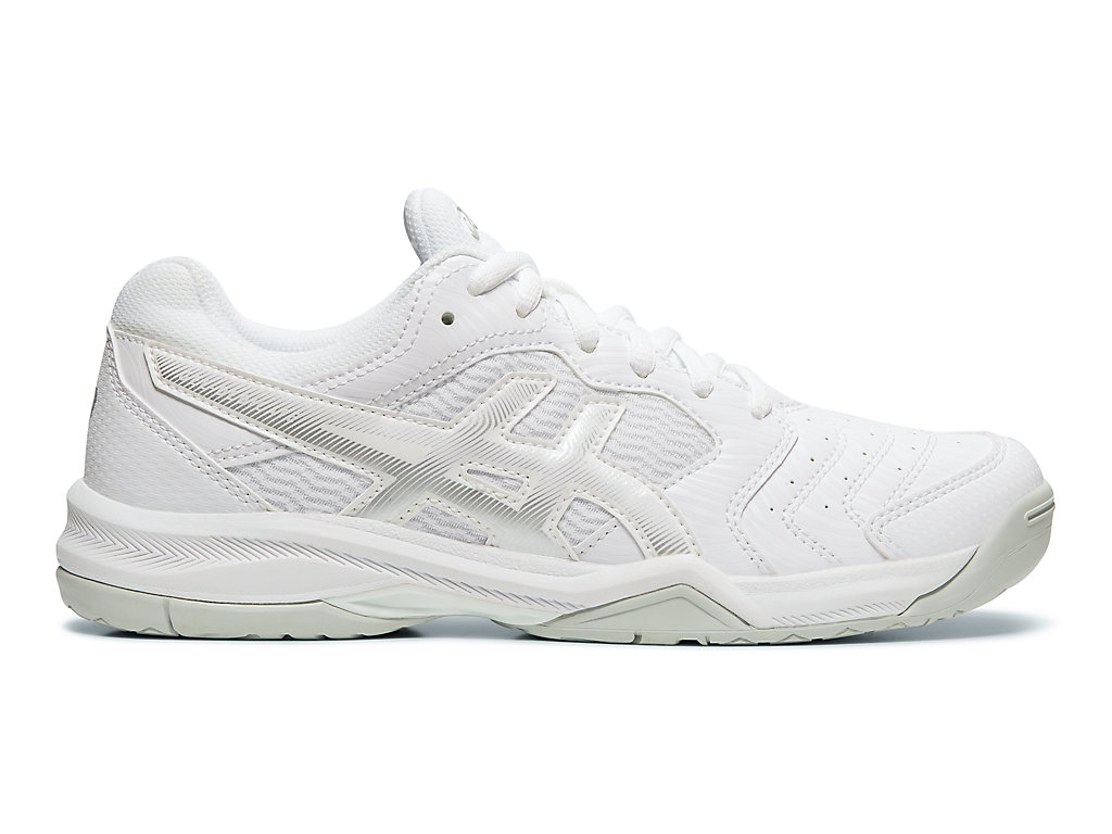 Dámské Tenisové Boty Asics Gel-Dedicate 6 Bílé Stříbrné | 5940-KBTXF